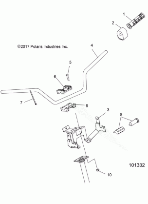 STEERING HANDLEBAR and CONTROLS - A18SUE57N5 (101332)