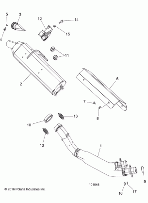 ENGINE EXHAUST - A18SVA85B5 (101048)