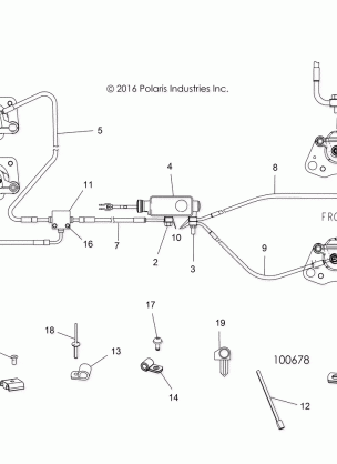 BRAKES BRAKE LINES AND MASTER CYLINDER - A18DAE57B2 (100678)