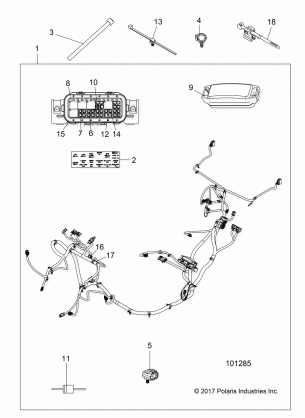 ELECTRICAL WIRE HARNESS - A18DAE57B2 (101285)
