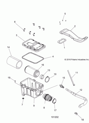 ENGINE AIR INTAKE SYSTEM - A18SWE57B1 (101202)