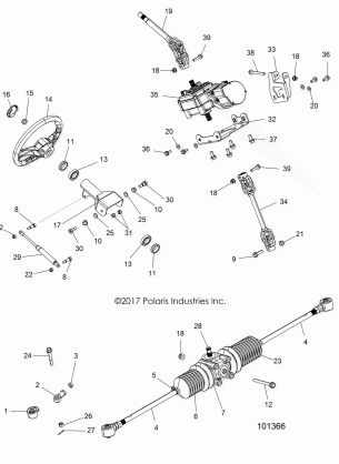 STEERING STEERING ASM. -  A18DAE57B2 (101366)