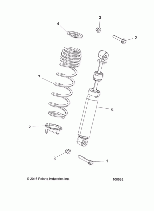 SUSPENSION FRONT SHOCK MOUNTING - A18DAE57B2 (100688)