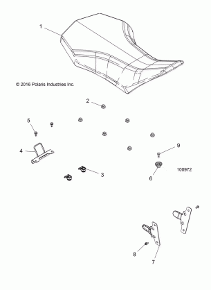 BODY SEAT - A18SXD95B9 / SXE95BR / BC (100972)