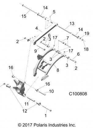 SUSPENSION REAR - A18SXD95B9 / SXE95BR / BC (C100808)