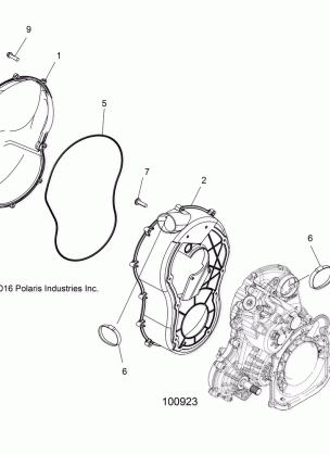 BODY CLUTCH COVER AND BOOTS - A18SXM95AL