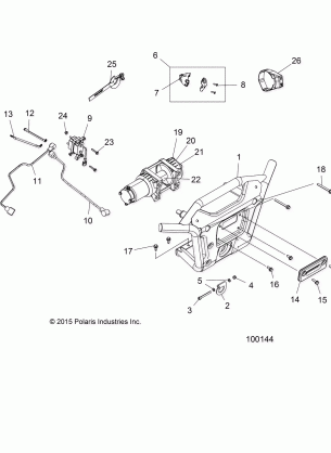 BODY FRONT BUMPER WINCH and MOUNTING - A18SXM95AL