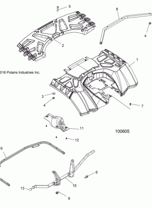 BODY REAR CAB and REAR RACK - A18SXM95AL