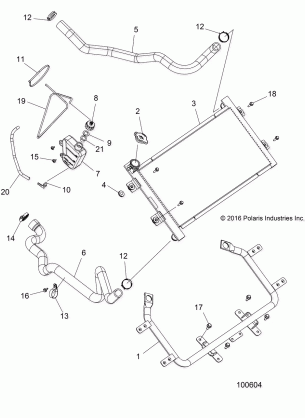 ENGINE COOLING SYSTEM RADIATOR - A18SXM95AL