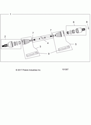 DRIVE TRAIN DRIVE SHAFT FRONT - A18SXM95AL