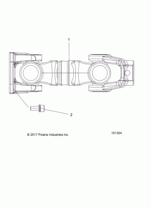 DRIVE TRAIN PROP SHAFT REAR - A18SXM95AL