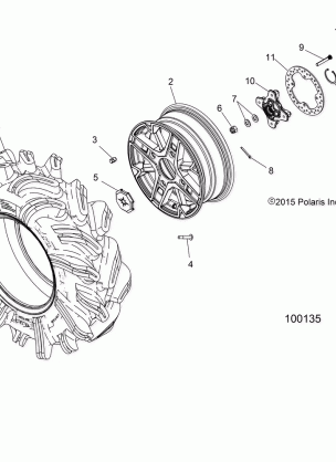 WHEELS FRONT and HUB - A18SXM95AL