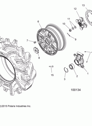 WHEELS REAR and HUB - A18SXM95AL