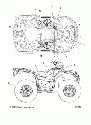 BODY DECALS - A18SXS95FR (101203)