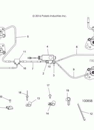 BRAKES BRAKE LINES AND MASTER CYLINDER - A18DAE57N5 (100858)
