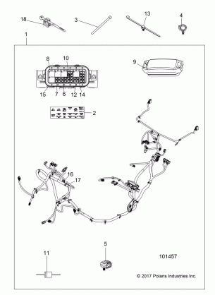 ELECTRICAL WIRE HARNESS - A18DAE57N5 (101457)