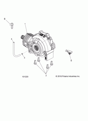 DRIVE TRAIN FRONT GEARCASE MOUNTING - A18DAE57N5 (101220)