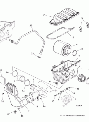 ENGINE AIR INTAKE SYSTEM - A18DAE57N5 (100535)