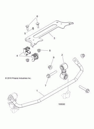 SUSPENSION STABILIZER BAR FRONT - A18DAE57N5 (100530)