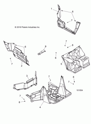 BODY FLOOR AND ROCKER PANELS - A18DAE57N5 (101054)