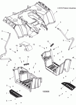 BODY REAR CAB and FOOTWELL - A18SYE85BB (100906)