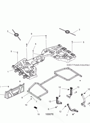 BODY REAR RACK ASM. - A18SYE85BB (100076)