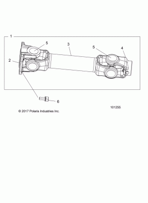 DRIVE TRAIN PROP SHAFT REAR - A18SYE85BB (101255)