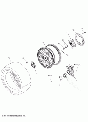 WHEELS REAR and HUB - A18SYE95BU