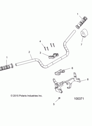 STEERING HANDLEBAR and CONTROLS - A18SYS95CU / EU (100371)