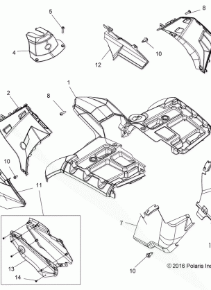 BODY FRONT CAB - A18SYS95CU / EU (101232)