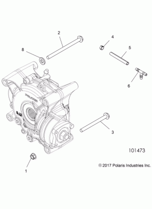 DRIVE TRAIN REAR GEARCASE MOUNTING - A18SYS95CU / EU