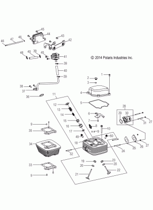 ENGINE CYLINDER HEAD - A18YAP20A8 / N8 (49ATVCYLINDERHD15PHX)