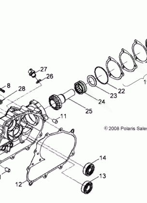 DRIVE TRAIN REAR DRIVE ASSEMBLY - A18YAP20A8 / N8 (49ATVDRIVERR09PHX)