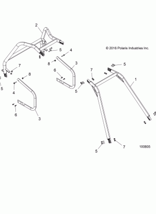 CHASSIS CAB FRAME AND SIDE BARS - A18HAA15B7 / B2 (100805)