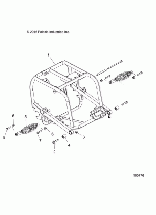 SUSPENSION REAR SWING ARM - A18HAA15N7 (100776)