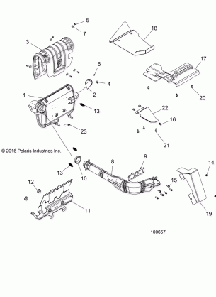 ENGINE EXHAUST SYSTEM - A18DCE87BB (100657)