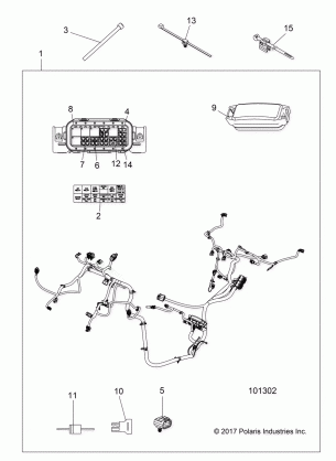 ELECTRICAL WIRE HARNESS - A18DCE87BB (101302)