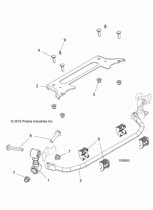 SUSPENSION STABILIZER BAR FRONT - A18DCE87BB (100650)