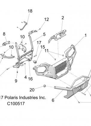 BODY FRONT BUMPER and MOUNTING - A18SEG50B8