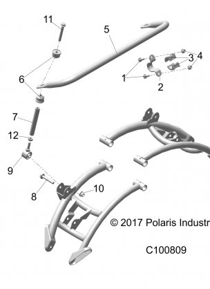 SUSPENSION STABILIZER BAR - A18SXD95B9 / SXE95BR / BC / BE (C100809)