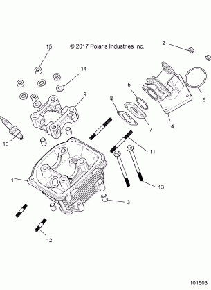 ENGINE CYLINDER HEAD ASM. - A18HZA15B4