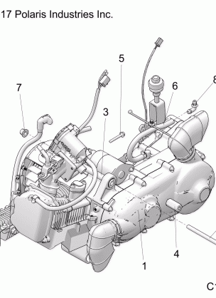 ENGINE ENGINE and TRANSMISSION MOUNTING - A18HZA15N4 (C101428)