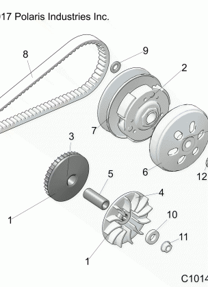 DRIVE TRAIN PRIMARY CLUTCH - A18HZA15N4 (101413)