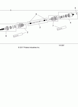 DRIVE TRAIN REAR HALF SHAFT - A18DCE87BB (101297)