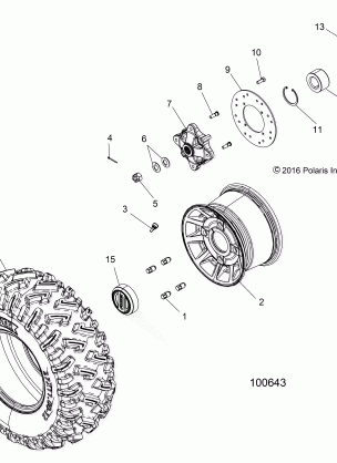 WHEELS REAR - A18DCE87BB (100643)