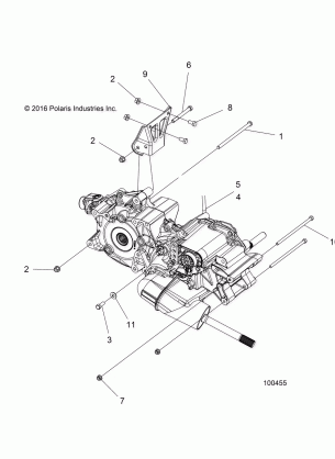 DRIVE TRAIN MAIN GEARCASE MOUNTING - A18S6E57B1