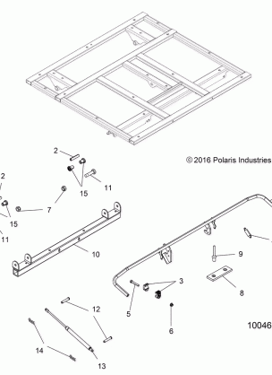 BODY DUMP BOX LEVER and SHOCK MOUNTING - A18S6E57B1