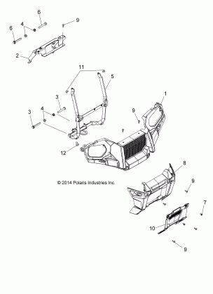 BODY FRONT BUMPER and MOUNTING - A18SES57C1 / C2 / C5 / C7 / E1 / E5 / E7 / P57C1 / P57C1 / T57C1 / C7 / E1 / E7 (49ATVBUMPER15570SP)