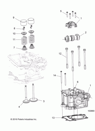 ENGINE CYLINDER HEAD CAM and VALVES - A18SAA50N5