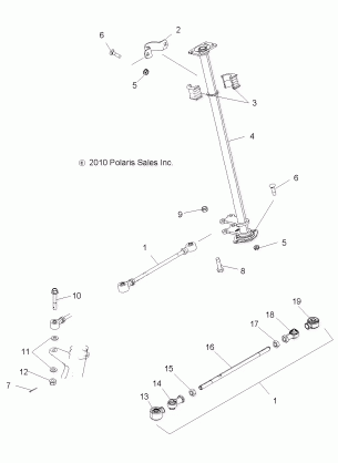 STEERING STEERING POST - A18SET57C1 / C7 / E1 / E7 / P57C1 (49ATVSTEERING11SP500)